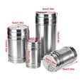 thumbnail image 3 of Granular Seasoning Salt Shaker, Clear Glass With Stainless Steel Outer Layer And Double Layer Cap For Airtight Storage In Your Cooking Area, 3 of 3