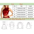 thumbnail image 5 of Gibobby Ropa interior mujer sexy Lencería de Encaje para Mujer, con Cierre Frontal, Cuello en V, camisón Sexy(Rojo, XG), 5 of 5
