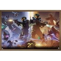 Halo - 20 Years Wall Poster, 14.725" x 22.375", Framed
