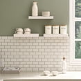 thumbnail image 6 of Ballucci 16" Floating Shelves for Wall, 3-Pack with Invisible Brackets, 6" Deep, White, 6 of 7