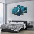 thumbnail image 4 of TISHIRON 5PCS Framed Jesus Canvas Wall Art Set,50"x24"Jesus in Garden Canvas Prints for Living Room, Bedroom, Office Home Wall Decor, 4 of 7