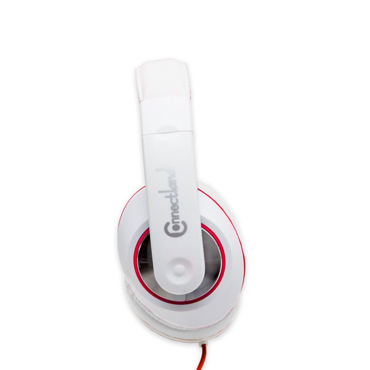 Over The Ear Stereo Kids Mobile Wired Headphone with in-Line Microphone Headphone White Red - image 2 of 3