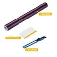 thumbnail image 3 of 1 Set Carbon Fiber Vinyl Wrap 11.81" x 8ft Self-Adhesive Car Sticker Waterproof Wrap Roll for DIY Decor Automotive Exterior Interior Protection with Scraper Tool, Purple Blue, 3 of 7