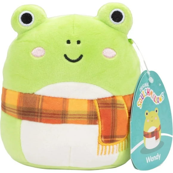 Squishmallows 5" Wendy The Frog - Officially Licensed Kellytoy Plush - Collectible Soft & Squishy Mini Frog Stuffed Animal Toy - Gift for Kids, Girls & Boys