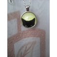 thumbnail image 2 of Collier Chat Noir - Pendentif Chat Noir Qui Regarde - Bijou Chat Noir Mignon, 2 of 5