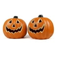 thumbnail image 5 of Halloween LED Pumpkin Jack-O-Lantern, Battery Operated, Indoor Outdoor Decor, for Halloween and Thanksgiving Decorations, Home Yard, Medium Size (8.7"W x 7.9"H), 5 of 7