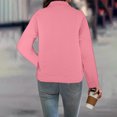 thumbnail image 3 of Timegard Sweatshirts pour Femmes Col Montant Manches Longues Ample Confortable Pull Tops Automne Hiver Mode, 3 of 6