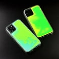 thumbnail image 3 of HAHDAXIA Liquid Fluorescent Case for iPhone 12 Pro Max,Luxury Fun Glow in The Darkness Quicksand Clear Hard PC + Soft TPU Bumper Luminous Shockproof Protector (Green, iPhone 12 Pro Max), 3 of 7