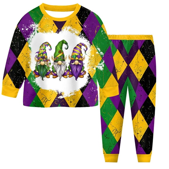 Caqnni Kids Favorite Characters Set 2 Piece Soft Crewneck & Pants Long Sleeve with Popular TV & Movie Prints, Year-Round Loungewear(Black,8-9Years)