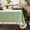 Pea Green, variant on Waffle Weave Textured Rectangle/Oblong Tablecloth with Cotton Retro Ruffle Trim Solid Table Cover for Buffet Banquet Parties Event Holiday Kitchen Dining Farmhouse Decor Pea Green 55x84 Inches