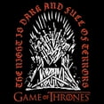 thumbnail image 2 of Junior's Game of Thrones Tombstone in the Iron Throne  Graphic Tee Black X Large, 2 of 3