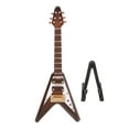 thumbnail image 3 of Miniature Electric Guitar Replica, Dollhouse Guitar Model Exquisite Coffee  for Home, 3 of 7