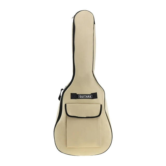 Bolsa de guitarra Bolsa de concierto de guitarra Mochila de viaje impermeable de tela Oxford a prueba de polvo para beige