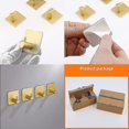 thumbnail image 3 of Gancho de pared adhesivo YONGSHENG 4 piezas dorado, 3 of 4
