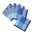 thumbnail image 4 of 6Pcs Cloth Men's Pocket Square Hankies Bandanas Assorted classic Hanky for Party Dark Blue, 4 of 8