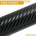 thumbnail image 5 of Unique BargainsBlack 3D Carbon Fiber Protective Car Wrap Film 59.8ftx19.7ft Exterior Interior Vinyl Wrap Cover 5.5mil 1 Pc Universal, 5 of 7