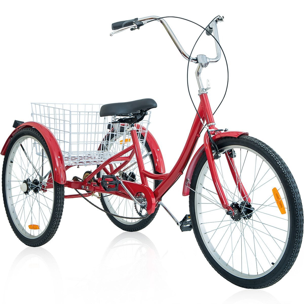 Merax 26 3 Wheel Bike Adult Tricycle Trike Cruise Bike Multiple Colors