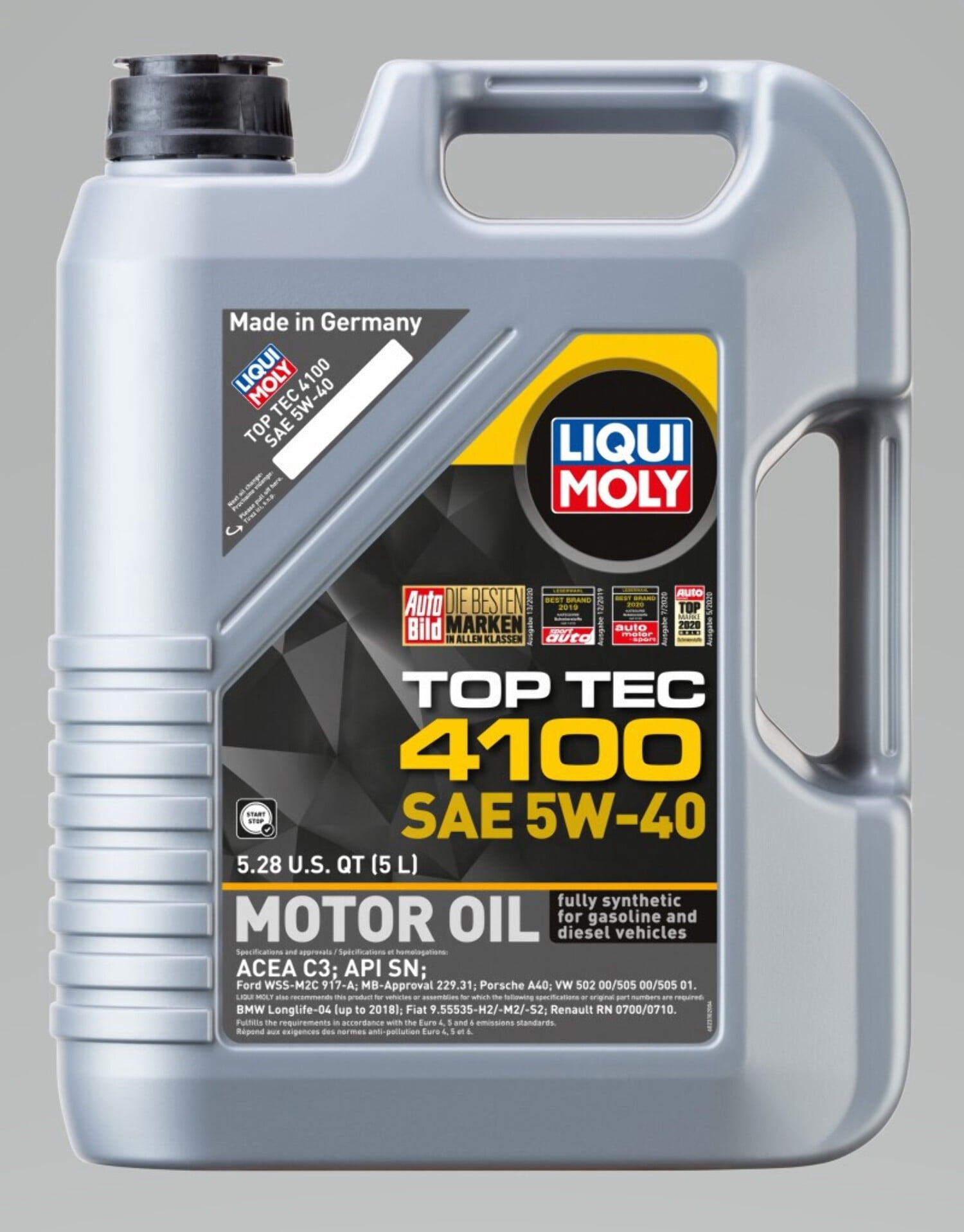 LIQUI MOLY 5L Top Tec 4100 Motor Oil SAE 5W40 - 2330
