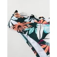 thumbnail image 6 of Cupshe Women's Scalloped Edge Tropical Plants Printed Lace up Two Piece Bikini Swimsuit Set, 6 of 6