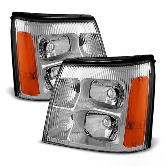2003-2006 Cadillac Escalade Headlights Headlamps Replacement For 03-06 HID Model