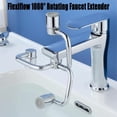 thumbnail image 2 of Universal Sink Faucet 1440° Rotatable Faucet Aerator Extension, Rotatable Faucet Aerator Extension, U Shaped Faucet Extender for Bathroom Kitchen, 2 Modes Adjustable (1Pc), 2 of 9
