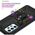 thumbnail image 6 of CoverON For Samsung Galaxy A53 5G Ring Case, Kickstand Rugged Phone Cover Magnetic Car Mount Compatible - Black, 6 of 8
