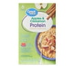 Great Value Apples & Cinnamon Protein Instant Oatmeal, 1.83 oz, 6 Count