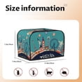 thumbnail image 5 of Xecao Let's go Travel Print 2 Slice Toaster Cover with Pockets, Small Appliance Cover, Dust and Fingerprint Protection, Machine Washable, 5 of 7