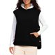 thumbnail image 5 of HongQid Womens Sherpa Fleeve Hooded Vest Sleeveless Hoodies Fall Winter Fluffy Tops with Pockets, 5 of 9