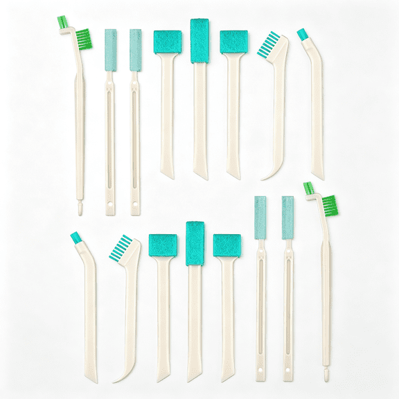 ACDANC 16 Pcs Small Household Cleaning Brushes - Deep Detail Crevice Cleaner Brush Set, Corner Space Keyboard Bottle Tile Thorough Cleaning Crevice Cleaning Brush