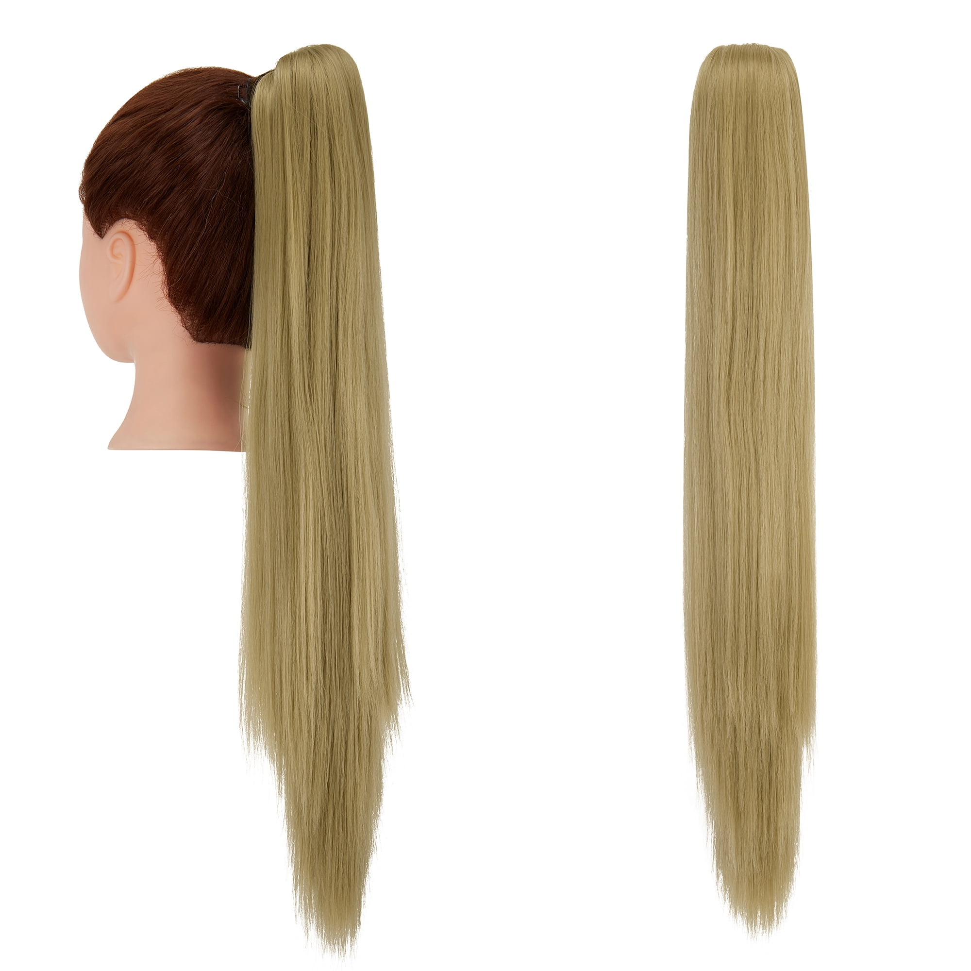 SHCKE 21'' Ponytail Extension Claw/Jaw Clip Ponytail Extension Long