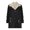 Black, variant on Women Fleece Lined Suede Lapel Button Mid Length Peacoat Dual Side Pocket Polyester Winter Outerwear 1pc S-XXL True To Size Plus Size Friendly