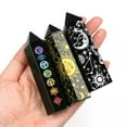thumbnail image 2 of GKNET 1PC Nature Sun Moon Patterned Obsidian Crystal Healing Gemstone Obelisk Point-Gold-9-10cm, 2 of 9