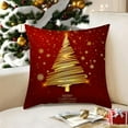 thumbnail image 4 of Nkmbld Christmas Decorations Throw Pillow Covers for Winter Xmas Decor, Christmas Velvet Pillow Cases for Sofa, Couch, Bed and Car, Red, 4 of 8