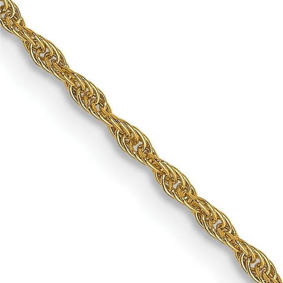 Jewelry by Sweet Pea 14K Yellow Gold 1.3mm Loose Rope Chain