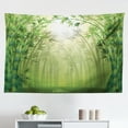 thumbnail image 1 of Bamboo Print Tapestry, Close up of Bamboo Sprouts Stems Nature in Tropical Rain Forest Wildlife Feng Shui, Fabric Wall Hanging Decor for Bedroom Living Room Dorm, 2 Sizes, Green, by Ambesonne, 1 of 1