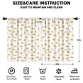 thumbnail image 2 of Blackout Kids Curtains,White Golden Cloud Moon Pattern Childrens Insulated Curtains Set Of 2,Bedroom Essentials,Toddler Room Decor 42"x54", 2 of 5