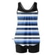 thumbnail image 5 of Trajes de baño tankini para mujer Trajes de baño de dos piezas con espalda de tiras y estampado conservador para mujer Traje de baño de dos piezas para mujer, 5 of 5