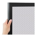 thumbnail image 4 of PinPix ArtToFrames 10x22 Custom Cork Bulletin Board White Circles   Poster Board Has a Fabric Style Canvas Finish, Framed in Satin Black (PinPix-494), 4 of 6