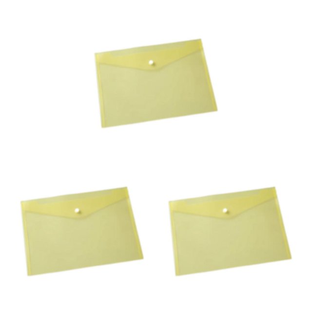 Moyic 10 unids/set organizador de carpetas transparente impermeable para documentos almacenamiento portátil transparente amarillo Type1 NO1