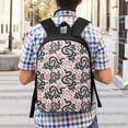 thumbnail image 5 of Disketp Black Snake School Backpack, Lightweight Basic Middle School Bookbags 17 Inch Casual Daypack for Student College, Travel or Outdoor, 5 of 6