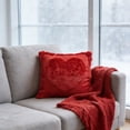 thumbnail image 4 of Funda de cojín decorativa con forma de corazón rojo,suave,de imitación de forro polar,con relieve,para sofá,sillón,regalo de San Valentín,aniversario de boda,decoración del hogar (1 pieza) Rkxzt, 4 of 8