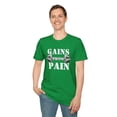 thumbnail image 5 of Gains From Pain Gym Fitness Motivational Unisex Soft style T-Shirt, 5 of 7
