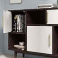 thumbnail image 7 of Modway Daxton Wood & Metal Display Stand in Cappuccino and White, 7 of 7