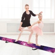Resenkos 9ft Folding Gymnastics Balance Beam with Anti-Slip Base & Pine Frame - Multicolor