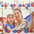 thumbnail image 2 of Husfou - 36 adornos de estrellas patrióticas para colgar en el árbol del 4 de julio, Día de los Caídos y Día de la Independencia, 2 of 7