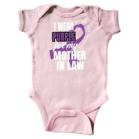 

Inktastic Chronic Pain I Wear Purple For My Mother in Law Gift Baby Boy or Baby Girl Bodysuit