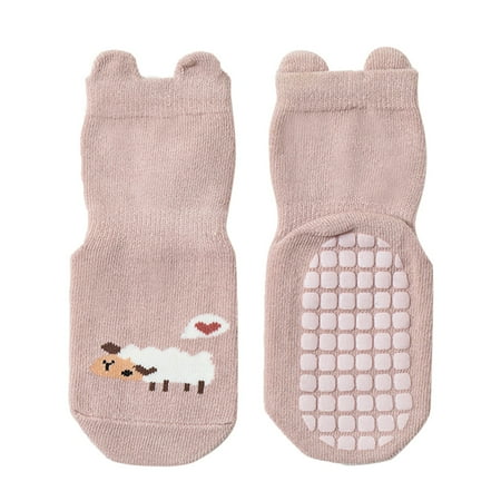 

Zlekejiko Fashion Warm Winter Baby Socks Cartoo Coral Velvet Warm Socks Cute Plush Ear Adult And Kids High Socks