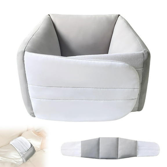 Lumbar Support Pillow for Sleeping Ergonomic Waist Cushion for Back Side Comfort & Posture Correction Breathable Memory Foam Wrap for Sleepers Desk Workers Adjustable Strap