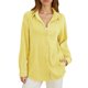 thumbnail image 1 of Blusa jacquard de manga larga para mujer, color liso, camisa informal elegante, tejido transpirable, adecuada para el trabajo y las vacaciones, para todas las estaciones, 1 of 6